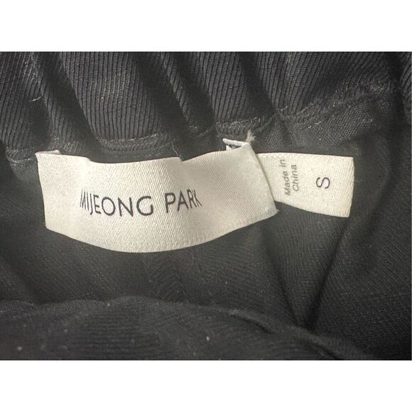 MIJEONG Black Elastic Waist Wide Leg Pants S - Picture 3 of 7